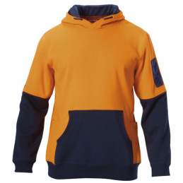 Hard Yakka Hi Vis Spliced Brushed Fleece Hoodie